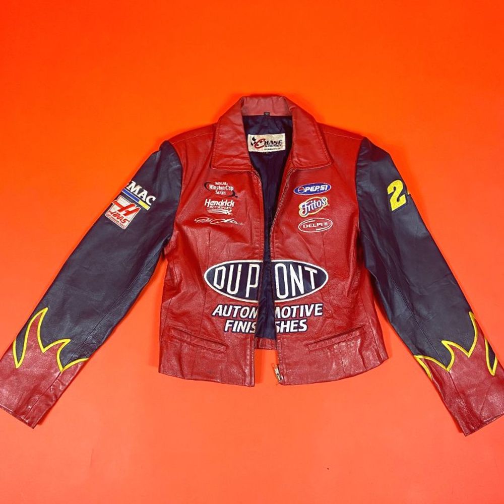 Vintage Leather Dupont Motorsports Jacket